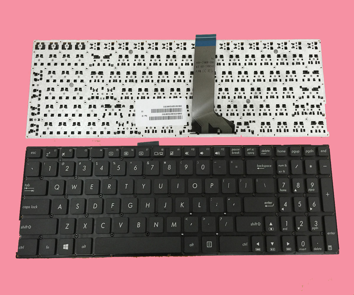Tastiera Italiana Per Notebook ASUS F555LD, Ricambio Layout Nero, Senza Telaio, Compatibile Con Modelli F555LD-XX321H, XX323H, XX620H